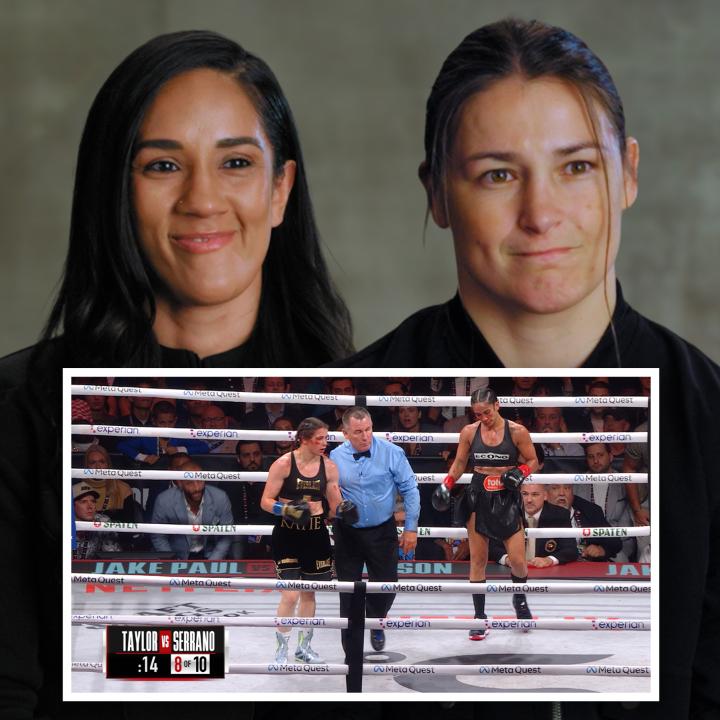 Katie Taylor and Amanda Serrano react to THAT moment from their last fight 👀 Taylor vs. Serrano 3 will be LIVE on Netflix on Friday, July 11 at 8 PM ET | 5 PM ET. #TaylorSerrano
