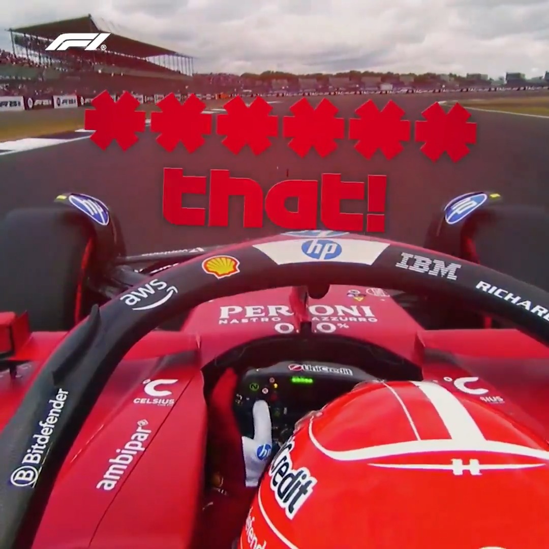 Total frustration for Charles Leclerc 😖 #F1 #BritishGP