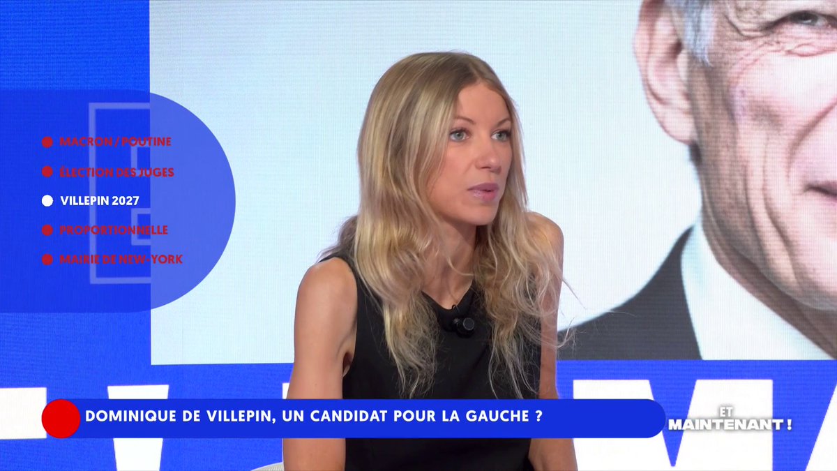 « Le phénomène “Villepin” est révélateur de trois tendances pour 2027 : on constate une marginalisation des partis, l’importance des questions internationales et une immense confusion entre la droite et la gauche ! » Blanche Leridon #EtMaintenant
