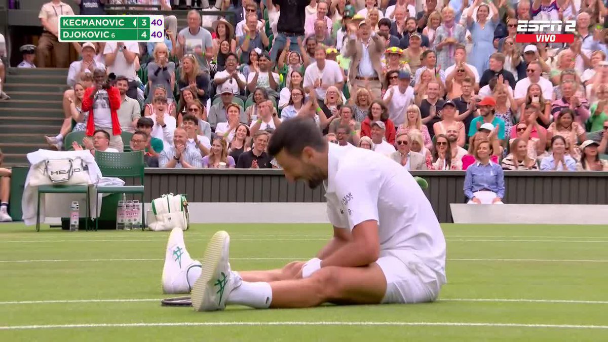¡EL MEJOR PUNTO DE WIMBLEDON! ¡LO DE NOVAK DJOKOVIC ES UNA LOCURA! 🐐