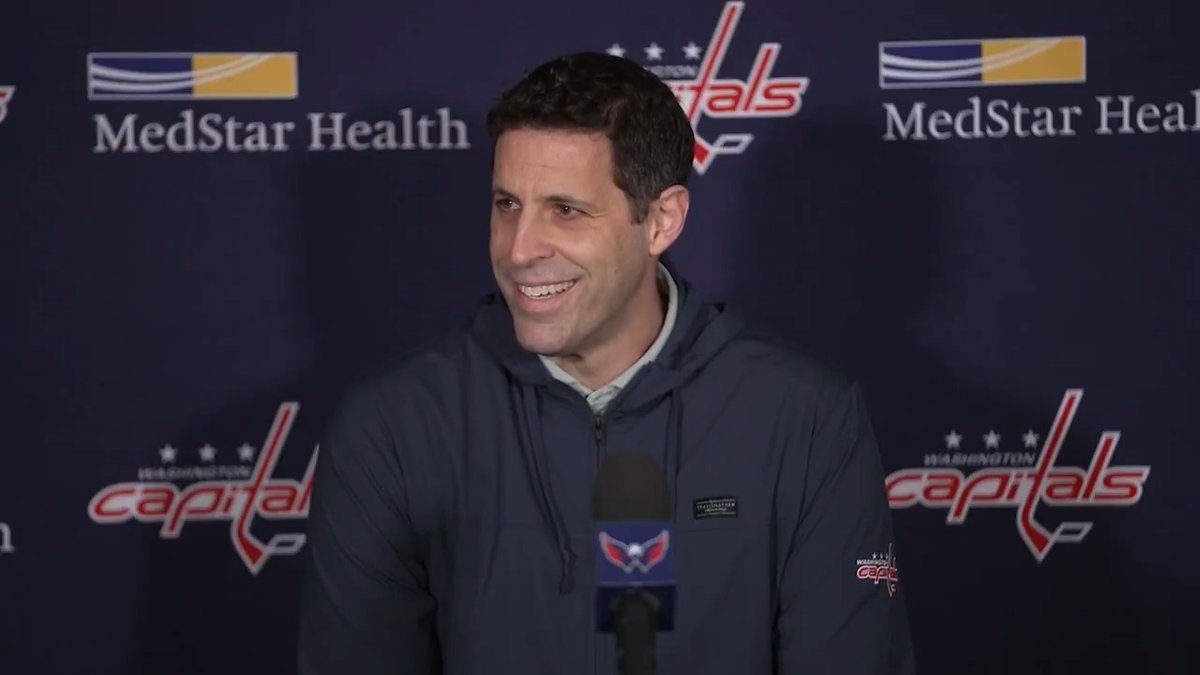 "I'm really excited about the future of what we have." Senior vice president &amp; general manager Chris Patrick meets with the media following the conclusion of #CapsDevCamp to discuss his impressions of the Capitals’ prospects, free agency, and more. #ALLCAPS