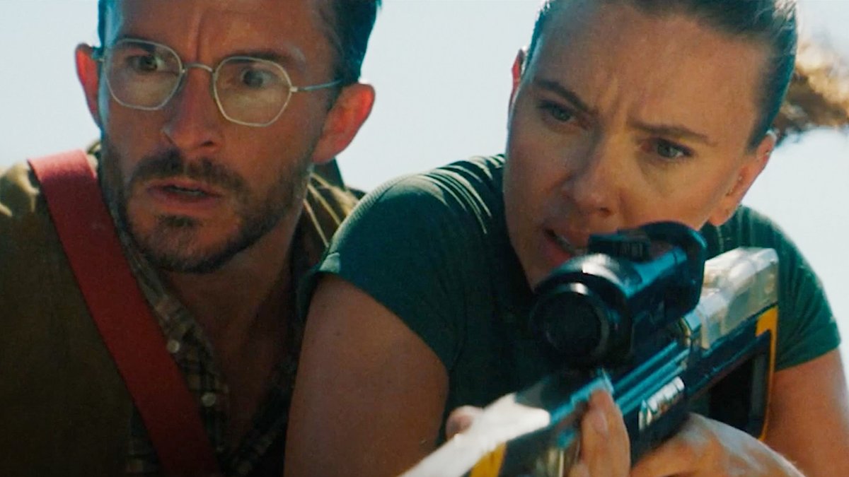 Scarlett Johansson and Jonathan Bailey star in this official clip from #JurassicWorldRebirth.