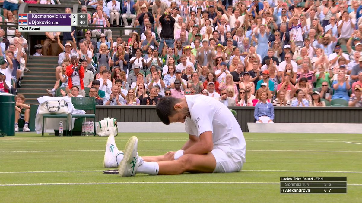Me at 21 years old: Won’t leave my bed until 2 PM Novak Djokovic at 38 years old: