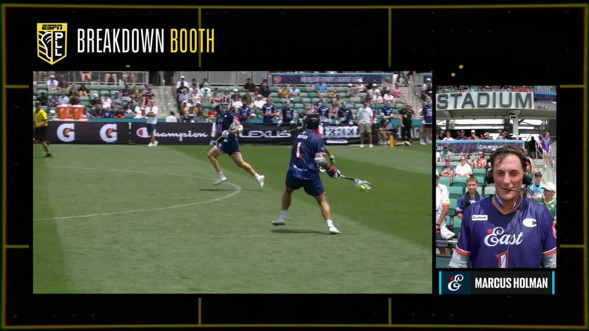 Marcus Holman joins the booth to break down both of his two-point goals in the PLL All-Star Game 🎯
