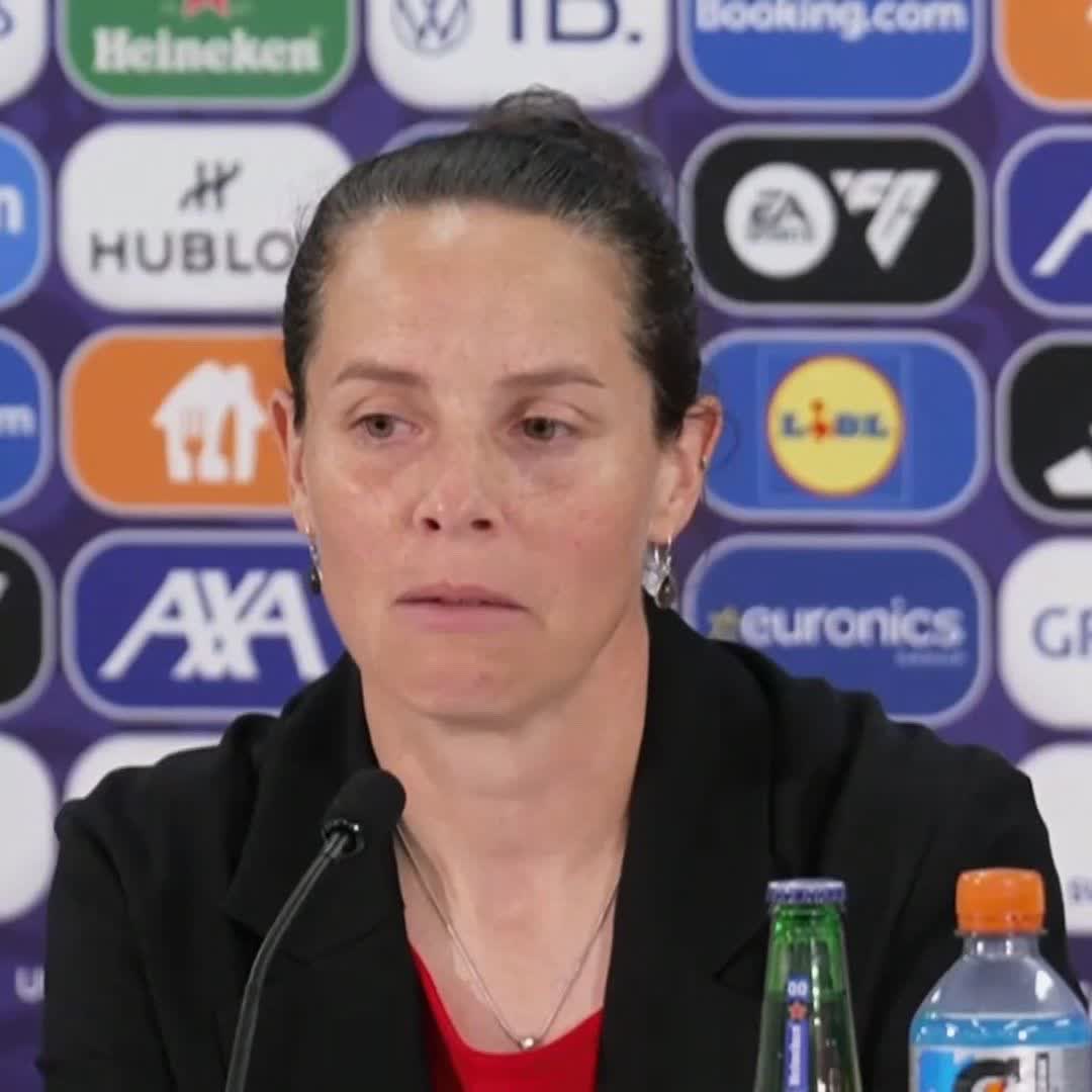 🗣️ "We have to create more opportunities" Rhian Wilkinson reflects after Wales finished their first ever game at the Women's Euros in defeat to the Netherlands 🏴󠁧󠁢󠁷󠁬󠁳󠁿