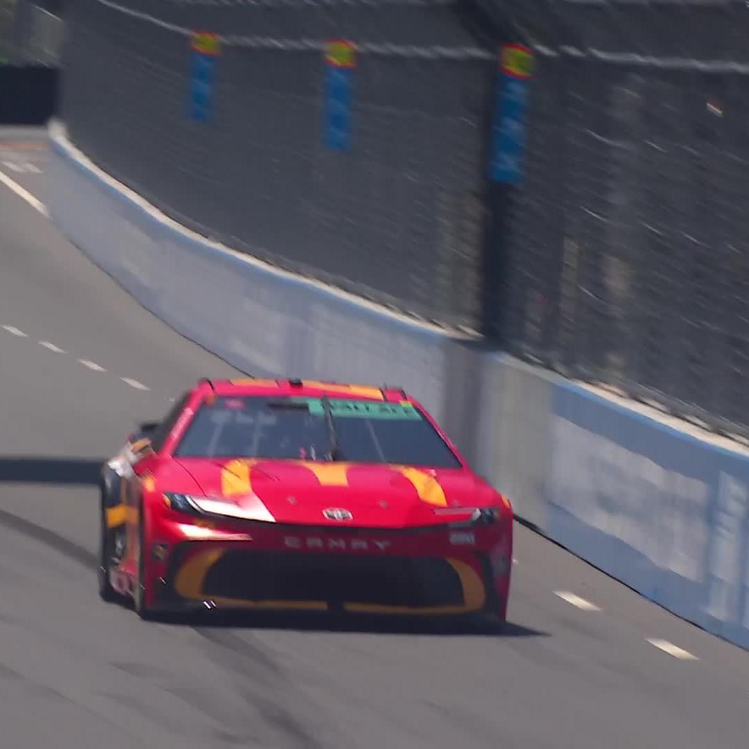A look at the spin for the No. 23 late in qualifying.