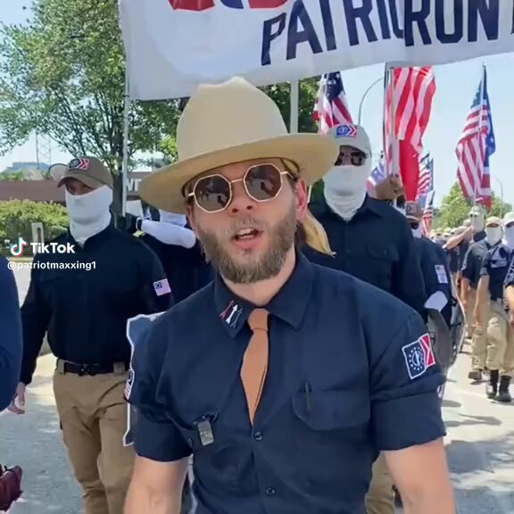 Patriot front marched in Louisville, Kentucky today.