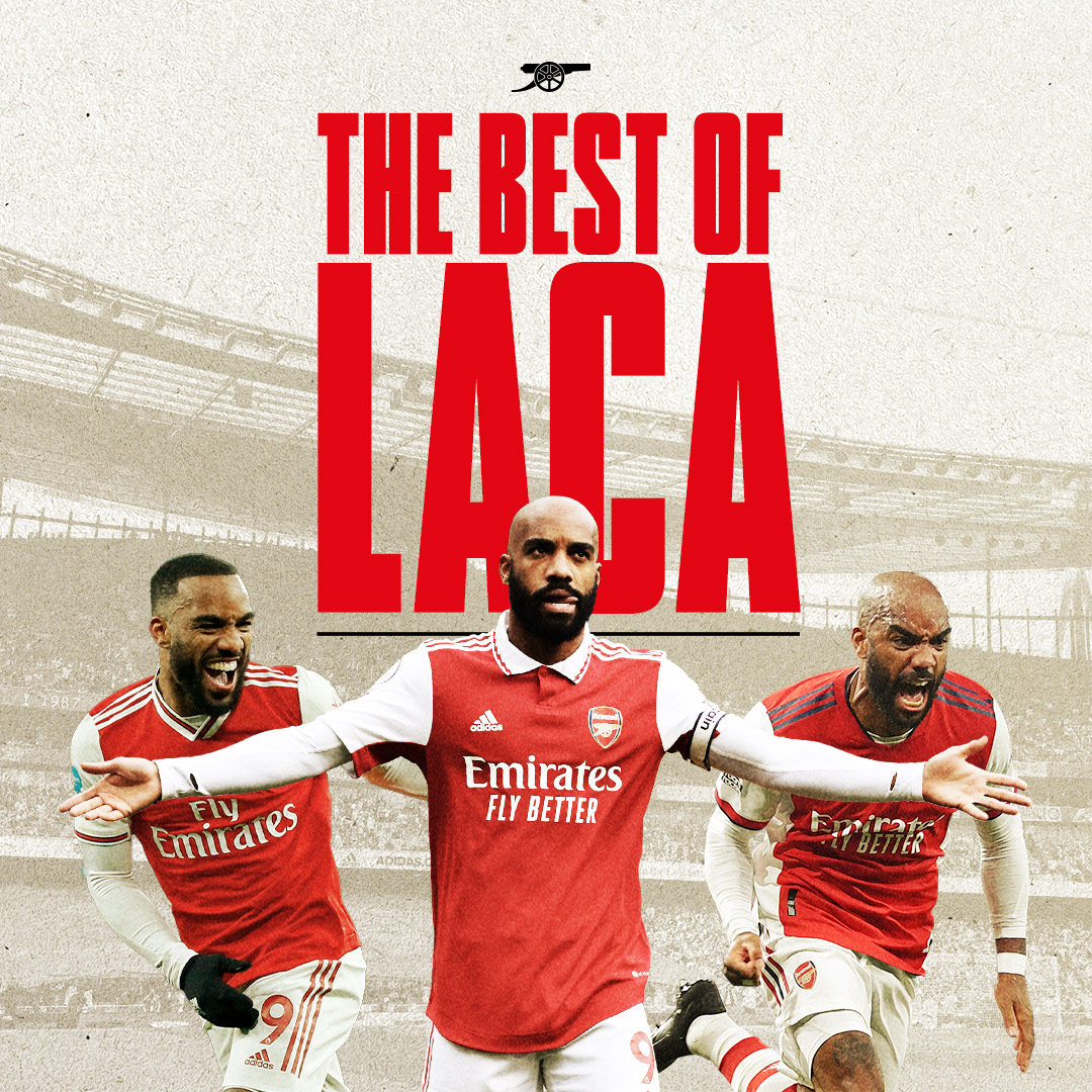 The goals, the celebrations &amp; everything else. Alexandre Lacazette. ❤️ 🎶 And he goes by the name of Lacazette 🎶