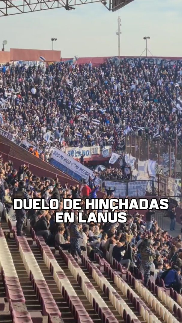 El viejo y querido duelo de hinchadas, protagonizado por San Lorenzo y Quilmes. Momentazo. 🥹