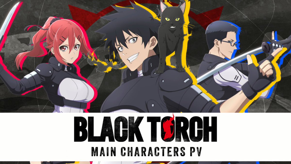 /／ #BLACKTORCH キャラクターPV公開❗ \＼ Anime Expo 2025（#AX2025）で初公開となった TVアニメ『BLACK TORCH』のキャラクターPVを公開❗ 映像内ではキャスト情報も解禁‼️ 我妻弐郎: #鈴木崚汰 羅睺: #上田燿司 鬼子母神一華: #千本木彩花 桐原零司: #榎木淳弥
