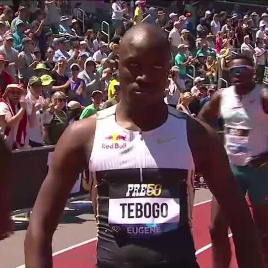 Dominant from Letsile Tebogo ๐ง๐ผโก The Olympic Champion powers to a season's best in the Men's 200m ๐ ๐บ Stream #DiamondLeague๐ on DStv: