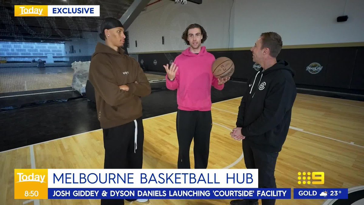 #EXCLUSIVE: Aussie NBA stars josh giddey and Dyson daniels are bringing an elite basketball experience to Melbourne with a brand new state-of-the-art facility called CourtSide. #9Today