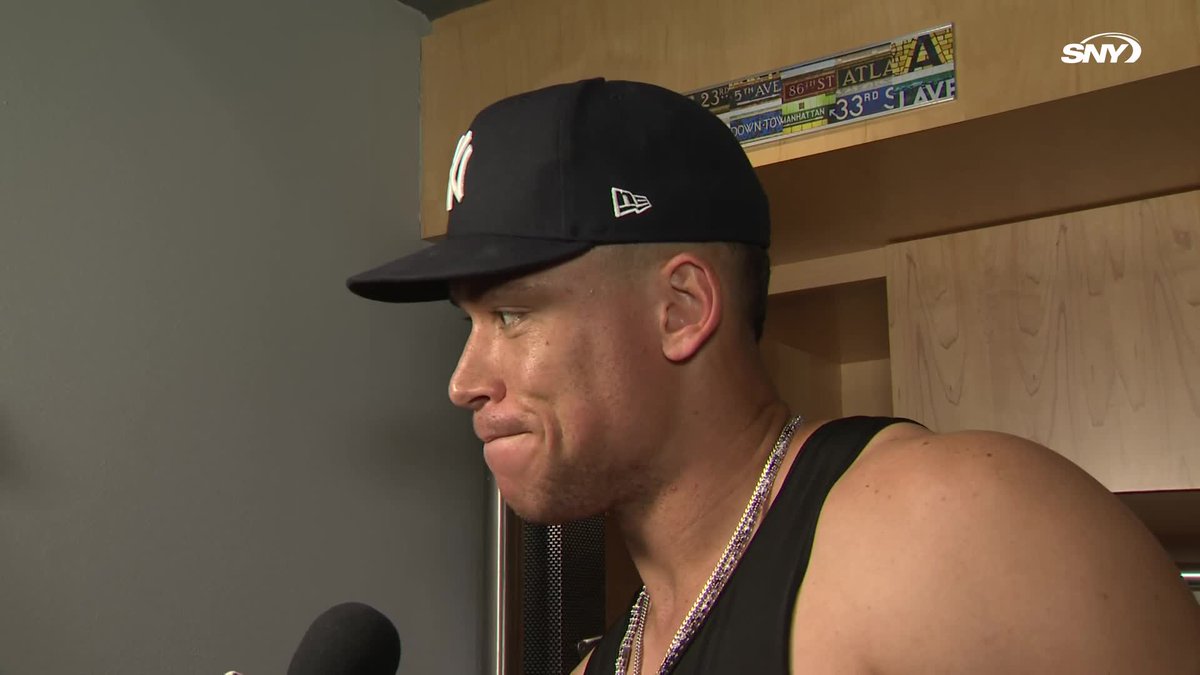 "Every good team goes through a couple bumps in the road but we can't let it falter what our ultimate goal is" - Aaron Judge