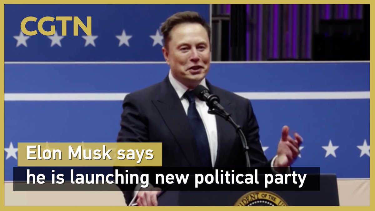Watch: Elon Musk says he is launching new political party