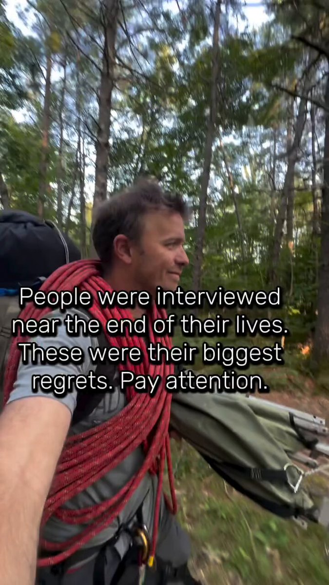 Live a life with no regrets.