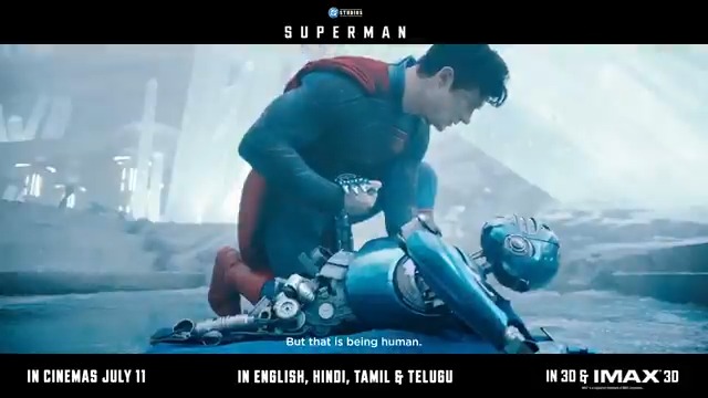 It’s not just strength that makes him Superman.... it’s the heart behind it! #Superman - in #PCX Screen July 11 in English. In 3D . Also in 2D. #WarnerBrosIndia #JamesGunn