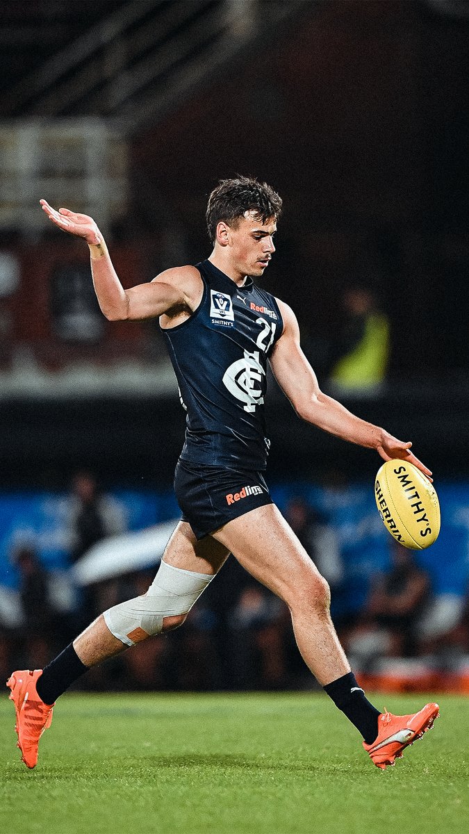 Don't stop working 🙌 Whether it was in the first term or the last term, Lucas Camporeale kept showing up for the Carlton Reserves - producing these two telling moments deep in defence 🤝