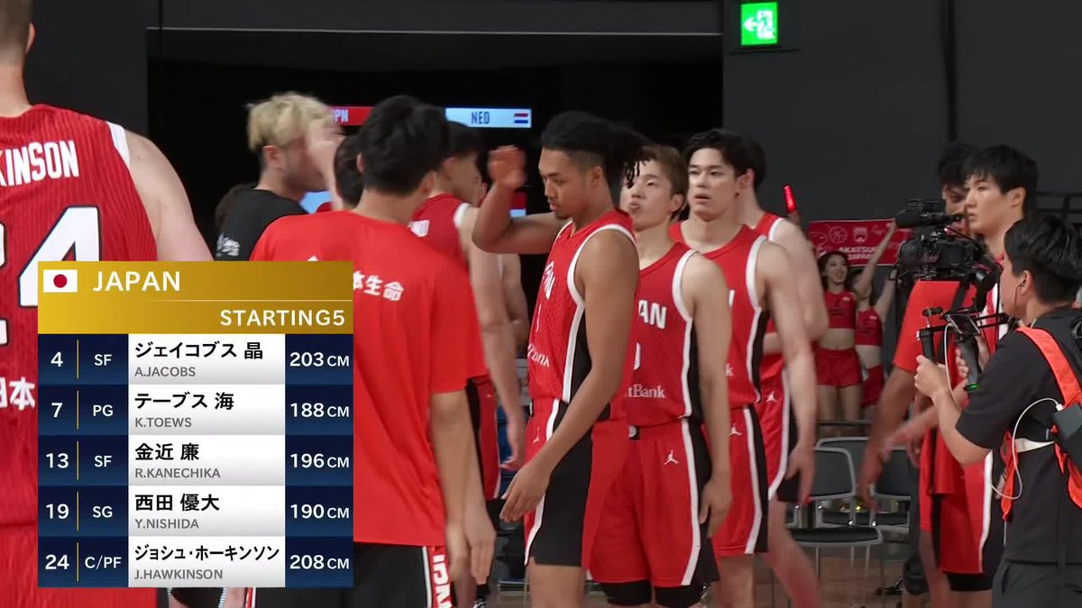 🖐STARTING 5🖐 #4 ジェイコブス 晶 #7 テーブス 海 #13 金近 廉 #19 西田 優大 #24 ジョシュ・ホーキンソン 📺日本テレビ系列にて生放送 📡バスケットLIVE/TVerにて生配信 #日本生命カップ2025 #AkatsukiJapan #日本一丸
