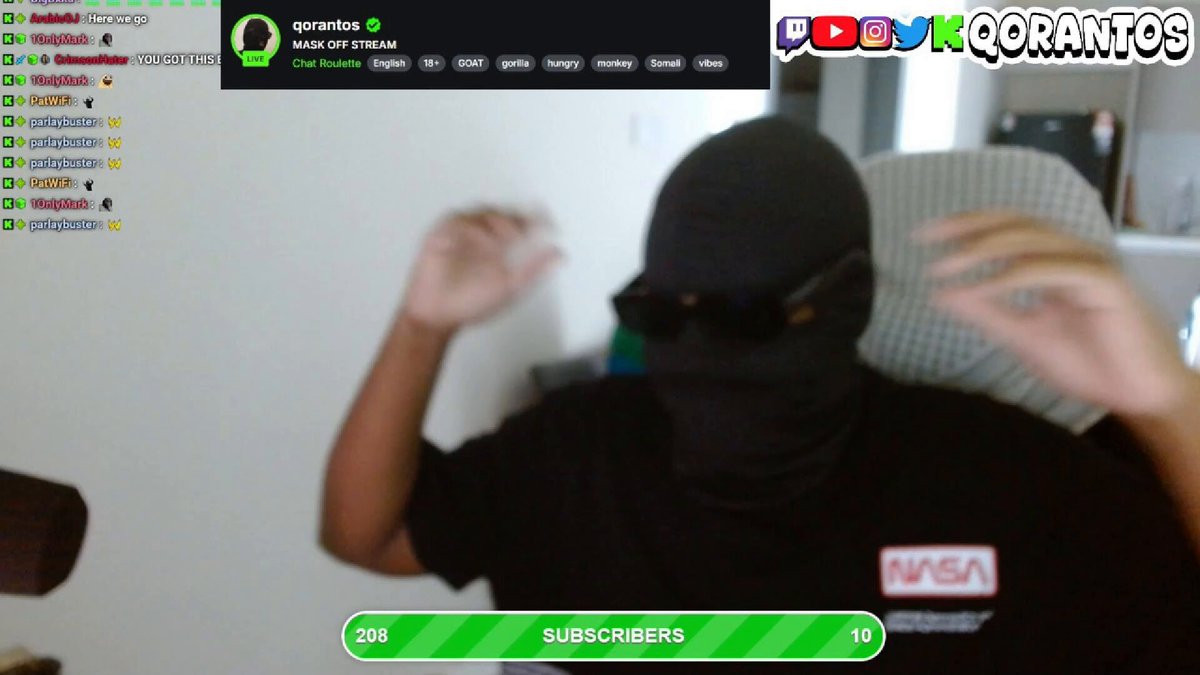 🚨Kick streamer Qorantos does a face reveal for the 1st time! 😮