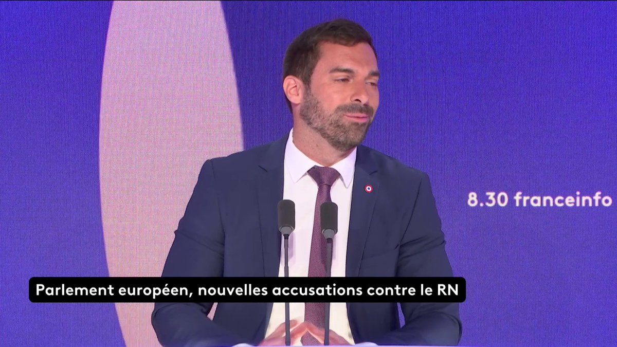 🔴 Le RN de nouveau soupçonné d’irrégularités au Parlement européen ➡️ “C'est tellement gros, qu’on voit bien que l’UE est en panique”, estime Julien Odoul. Le porte-parole du parti évoque un “acharnement politique et judiciaire débridé contre le RN”