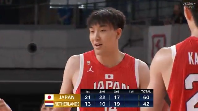 これが #狩野富成😤 2本目のブロックで強烈な守備を魅せる🔥 🏆日本生命カップ2025(東京大会)🏀 #バスケットボール #男子日本代表 🇯🇵#日本 vs #オランダ🇳🇱 ▶️視聴はコチラ #バスケットLIVE ライブ/見逃し配信中📡 #AkatsukiJapan 日本バスケットボール協会(JBA) バスケットボール日本代表