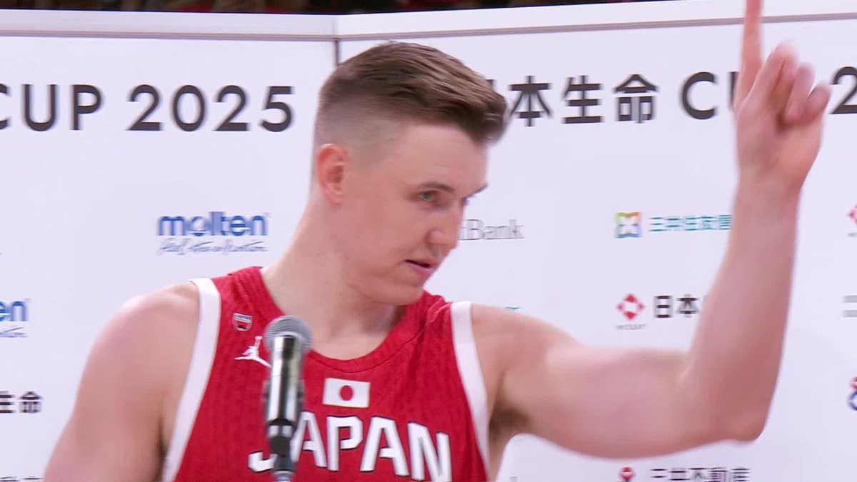 キャプテンから狩野選手へ"アレ"のリクエスト☝️ Josh Hawkinson Toyoshige Kano | 狩野富成 #日本生命カップ2025 #AkatsukiJapan #日本一丸