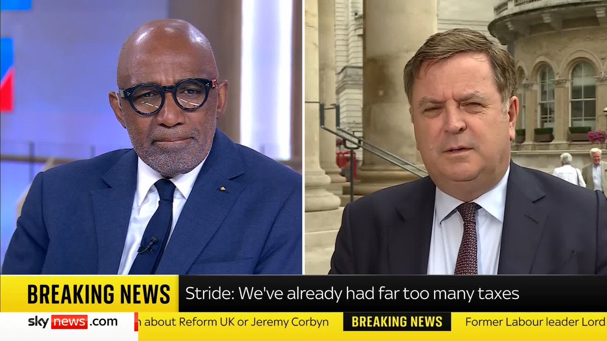 Shadow chancellor Sir Mel Stride denies his plans to stop foreign nationals getting disability benefits is pandering to Reform. 📱 📺 Sky 501, Virgin 602, Freeview 233 and YouTube