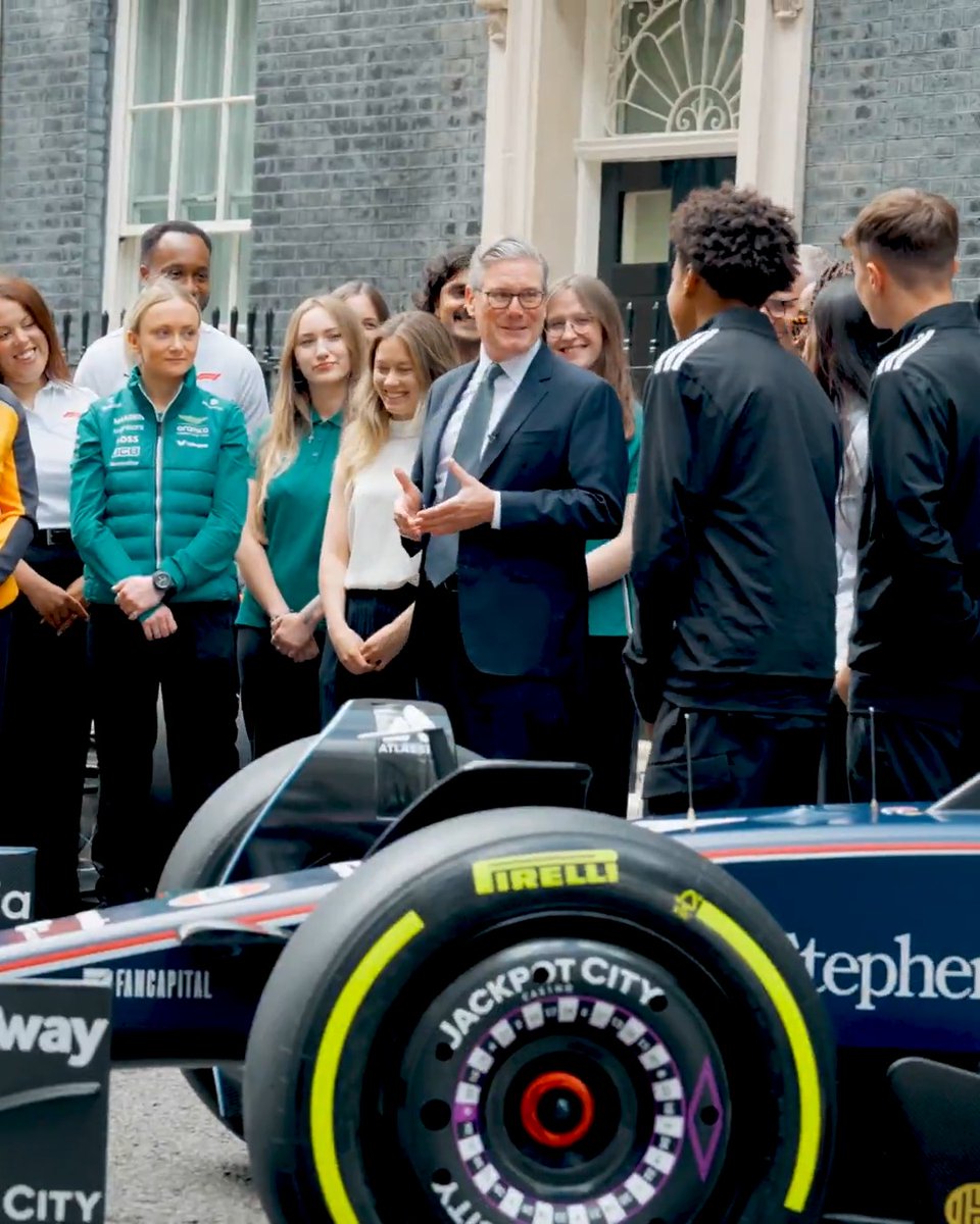 Driving growth, jobs, and innovation. In Britain, Formula 1 is more than just a sport. Ahead of today’s British Grand Prix at Silverstone, we celebrated 75 years of Formula 1 with the drivers, engineers, and apprentices leading the way.