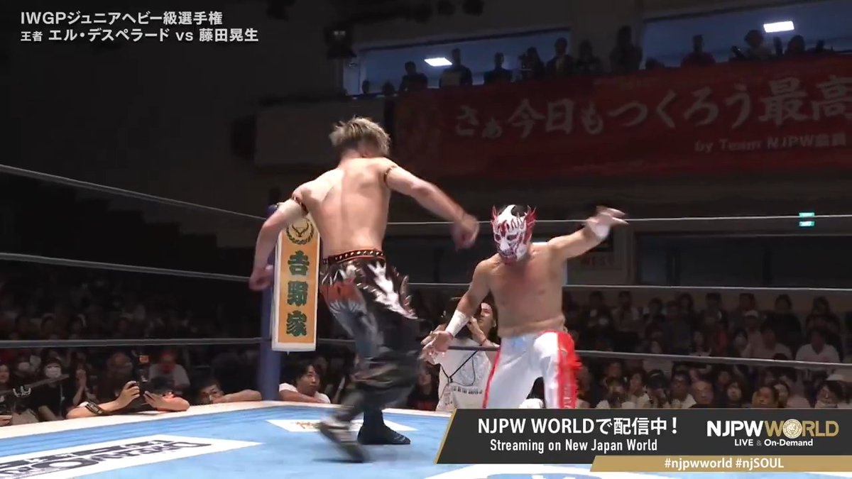 .EL DESPERADO × 藤田晃生/ Kosei Fujita "Sneak attack" From the profile URL #NJPW #njpwworld #njSOUL
