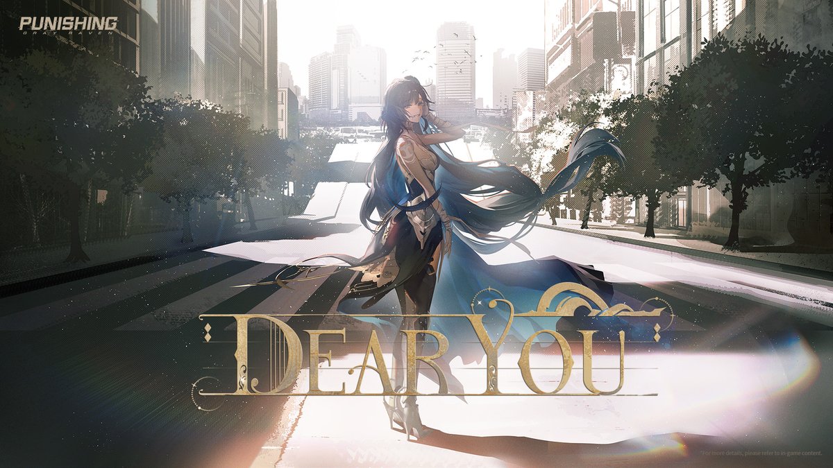 [Dear You | Selena: Pianissimo's Theme Song] I will engrave this gentle breeze in my heart, along with the afterglow that I cannot hold onto, weaving into a letter you will never receive, but your sparkling eyes have replied to me. #punishinggrayraven #PGR