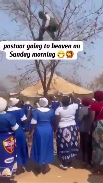 Pastor going to heaven on a Sunday morning