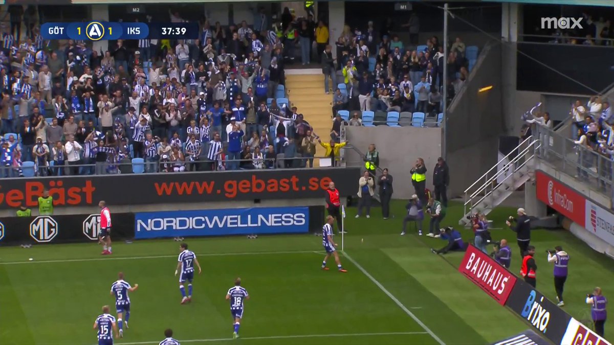 Max Fenger kvitterar för Blåvitt! 🔵⚪️ 📲 Se matchen på Max