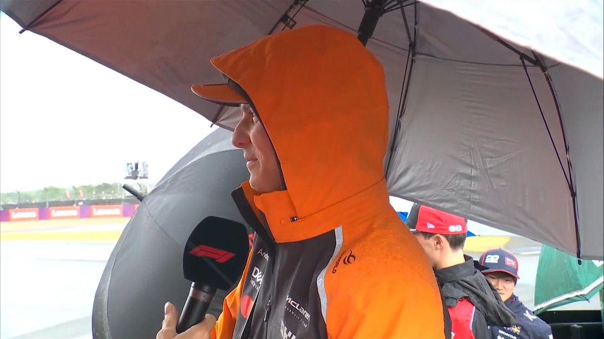 Oscar Piastri - at one with the British weather 🌧️ #F1 #BritishGP