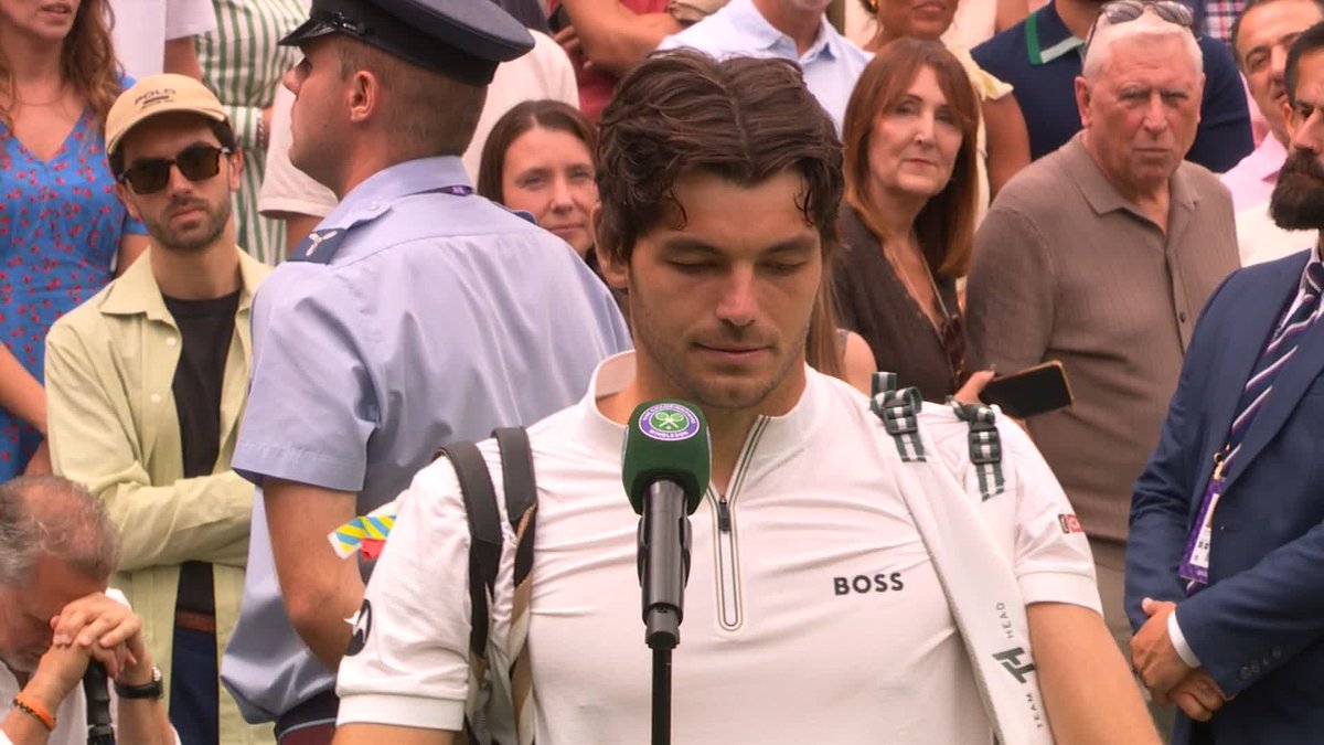 "It's just a different feeling being here" โฅ๏ธ Taylor Fritz is soaking up every minute of being at #Wimbledon as he advances to the quarter-finals of The Championships 2025 โก๏ธ