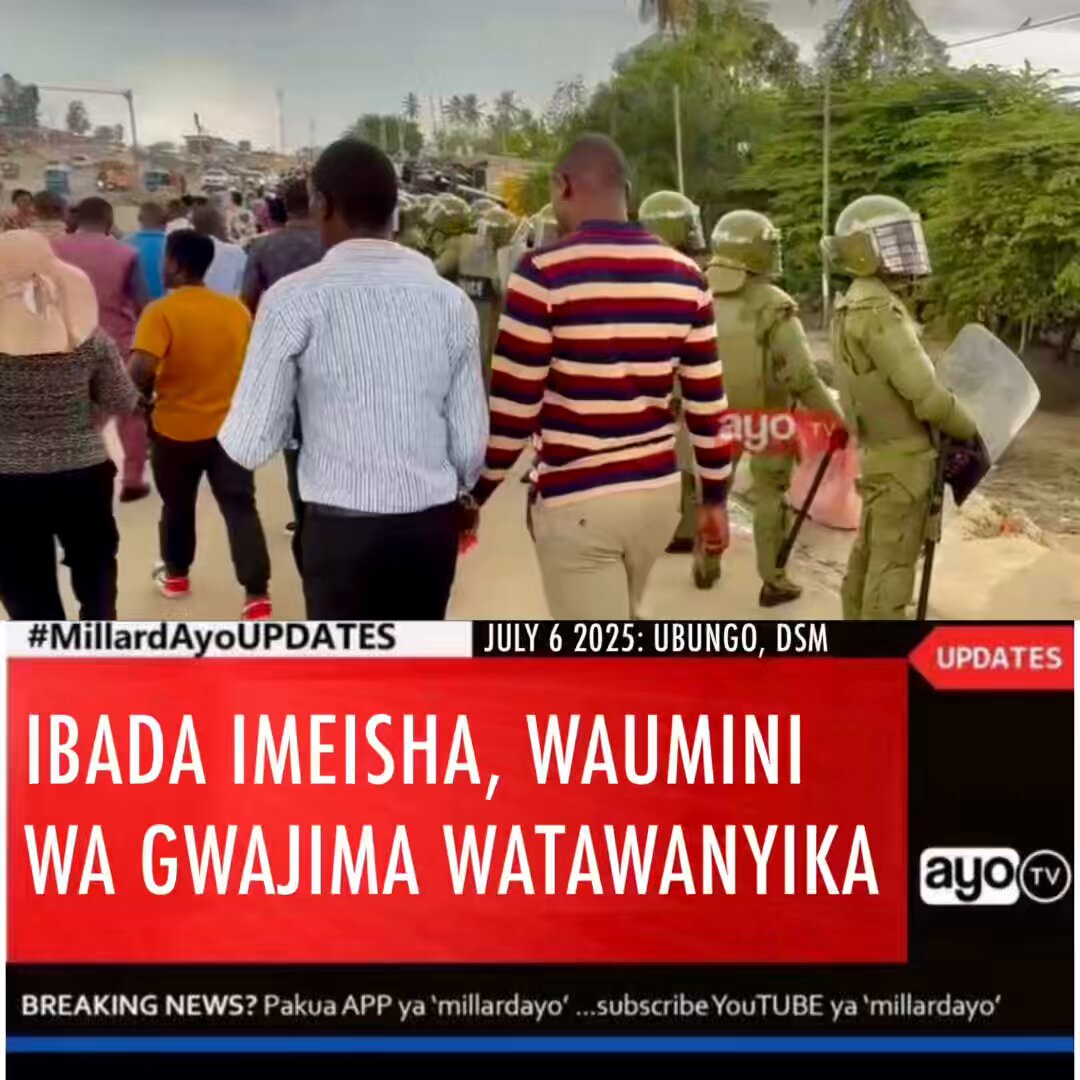 #VIDEO Waumini wa Kanisa la Ufufuo na Uzima linaloongozwa na Askofu Josephat Gwajima pamoja na Waumini wa Kanisa la Kiinjili Afrika Mashariki ( KKAM), wakitawanyika baada ya ibada iliyofanyika katika Kanisa la KKAM ambalo ni Kanisa jirani na Kanisa la Ufufuo Ubungo Jijini Dar es salaam ambapo baadhi ya Waumini wa Kanisa la Ufufuo wamekuwa wakisali Kanisani hapo baada ya Kanisa lao kufungiwa. #MillardAyoUPDATES
