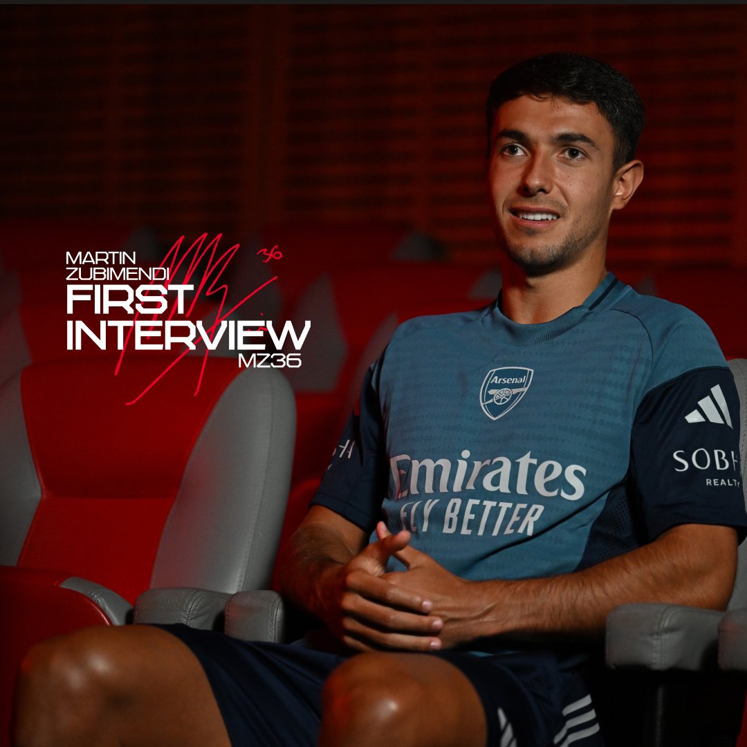 💬 “As soon as you set foot here, you realise how big this club and this team are.” Hear from our newest recruit as he sits down for his first Arsenal interview 👇