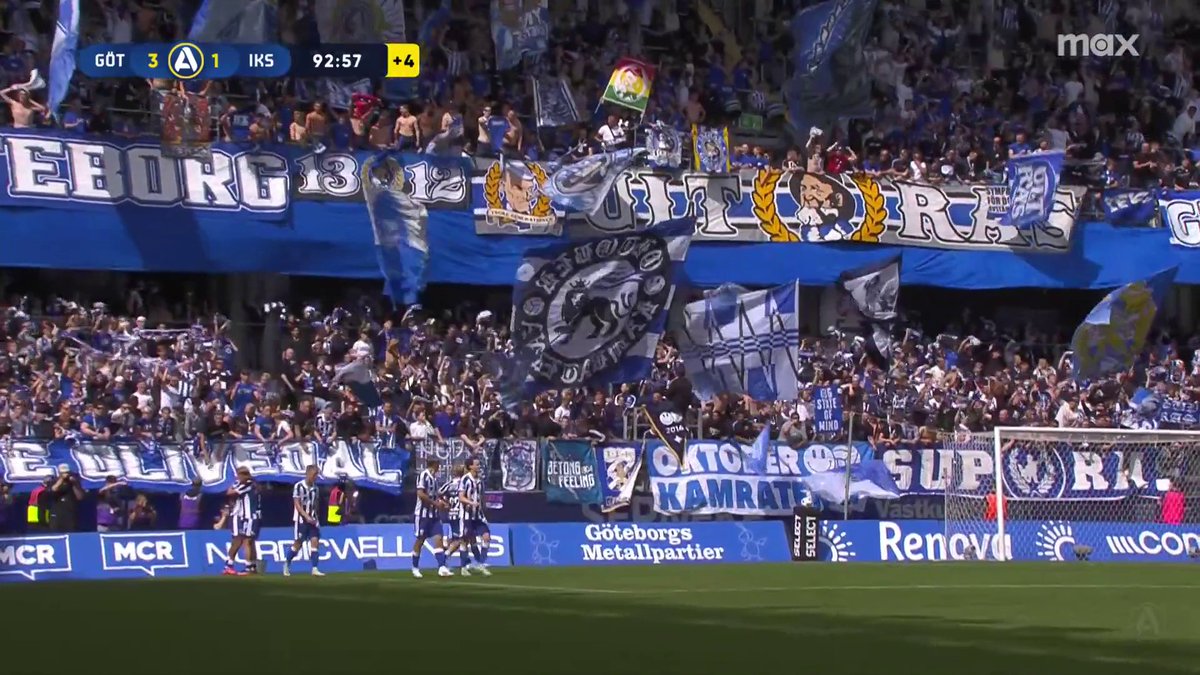 3-1 till IFK Göteborg! Sebastian Clemmensen 🔵⚪️ 📲 Se matchen på Max