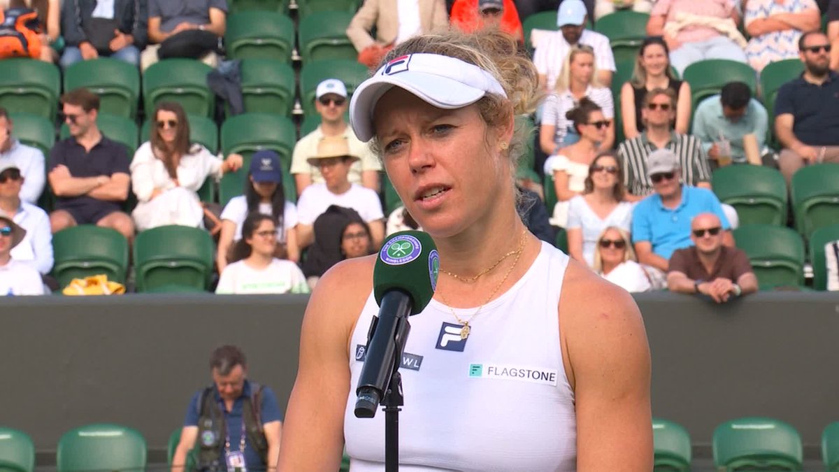 "I'm a fighter" 💪 She might be the oldest player left in the Ladies' Singles draw, but Laura Siegemund is not going anywhere after booking her place in the quarter-finals - and the #Wimbledon crowd love her for it! 😁