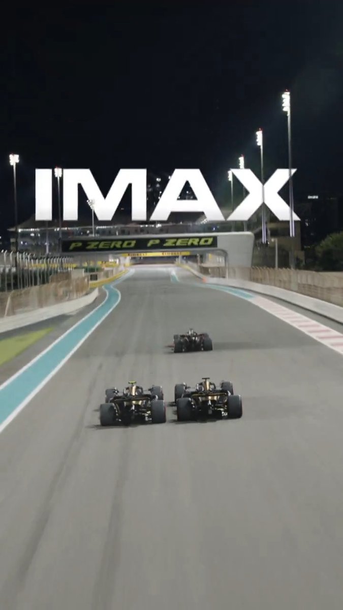 Built for the track. Built for IMAX. #F1TheMovie is NOW PLAYING only in theaters and IMAX. Get tickets now: #FilmedForIMAX