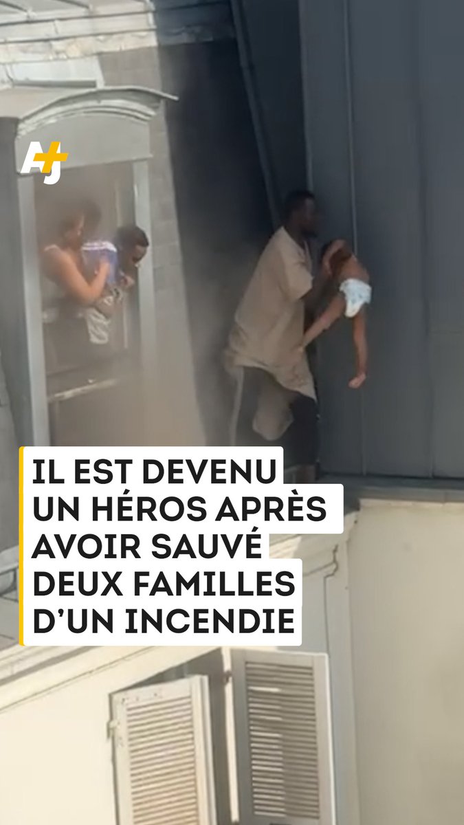 Un homme sauve deux familles d’un incendie à Paris : 📷 : @/diya.pcsso - TikTok