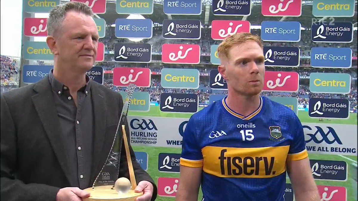 Tipperary's Jason Forde in named Man of the Match after he helped his side to a dramatic victory over Kilkenny. He now has a final against Cork to look forward to.