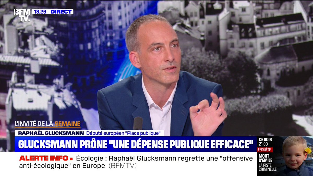 "Les retraités les plus aisés devront contribuer à la solidarité nationale" Raphaël Glucksmann souhaite "plus d'équité et de justice" dans les pistes d'économies à faire