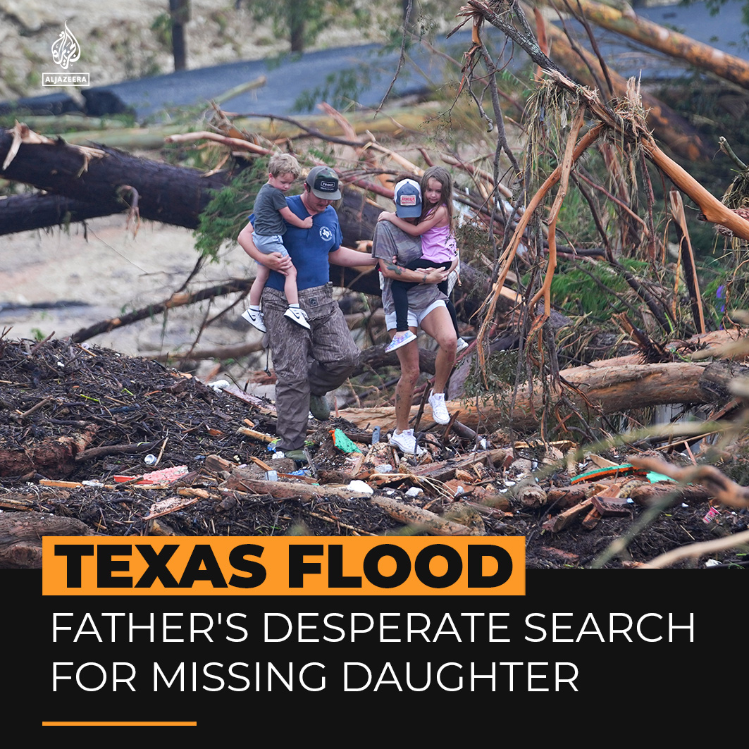 Distressed parents are searching for their missing daughters at the Christian summer camp hit by flash flooding in Texas. Heavy rain has inundated parts of the state, killing more than 50 people.