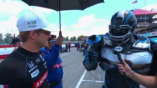 Cleatus is on the grid with Marcus Ericsson.