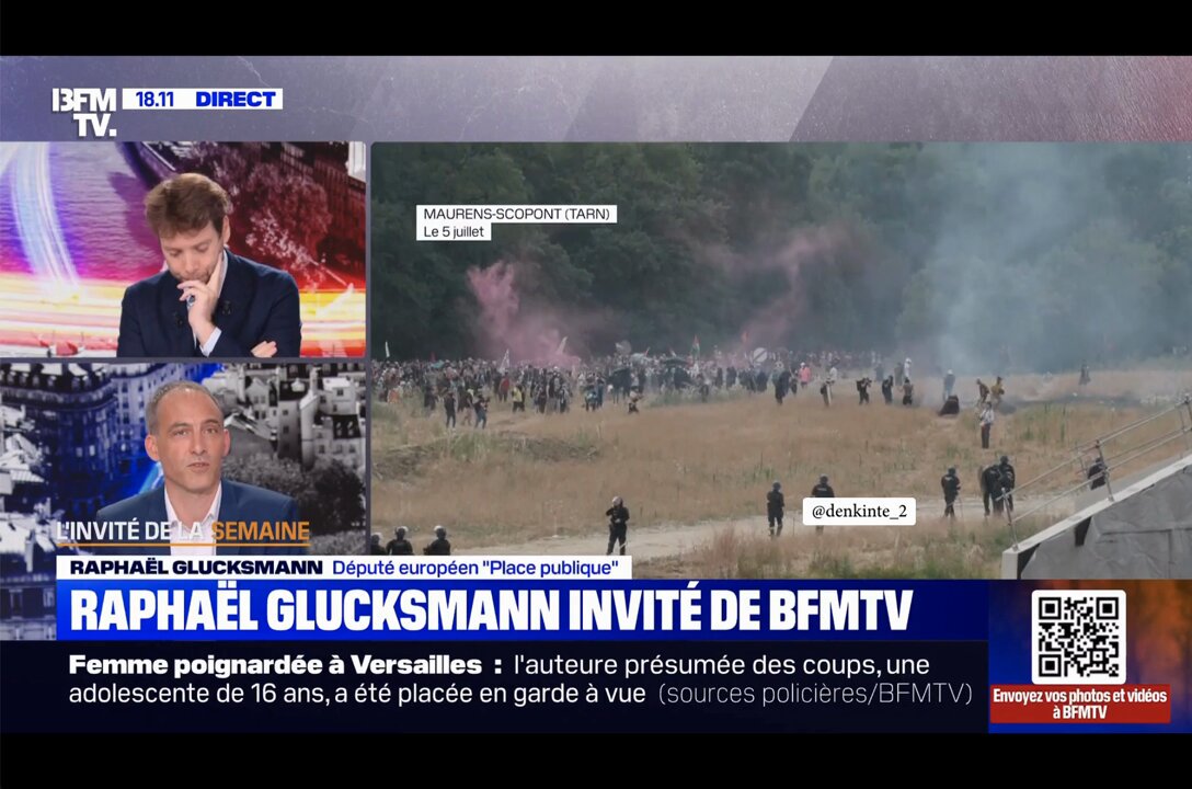 Après Sandrine Rousseau hier et Mathilde Panot ce matin, qui n’ont pas cédé au piège, BFM ressort sa question fétiche : « Vous condamnez ? » Cette fois, c’est Raphaël Glucksmann… Et sans surprise, le macron-compatible qu’il est donne la réponse attendue. 🤦🏾‍♂️ #pasuncamarade #A69