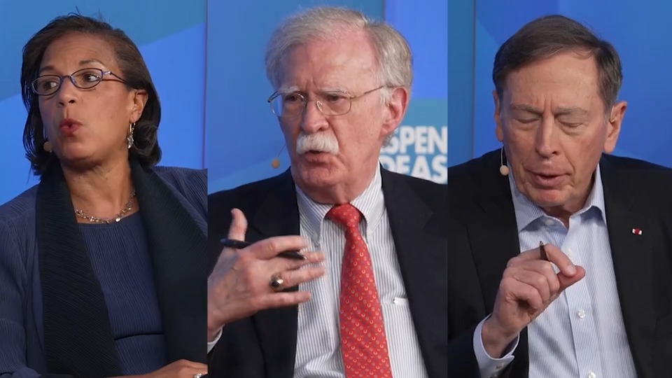 At Aspen Ideas, I sat down with three of the most experienced voices in American foreign policy to discuss President Trump’s worldview. Part 2 of my conversation w/ former Obama National Security Adviser Susan Rice, former Trump National Security Adviser John Bolton & former CIA Director and retired Gen. David Petraeus: