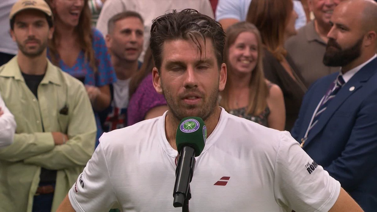 A special present indeed 🥳 Cameron Norrie forgot to get coach Facundo Lugones a birthday present - but a spot in the quarter-finals at #Wimbledon makes up for it! 😁