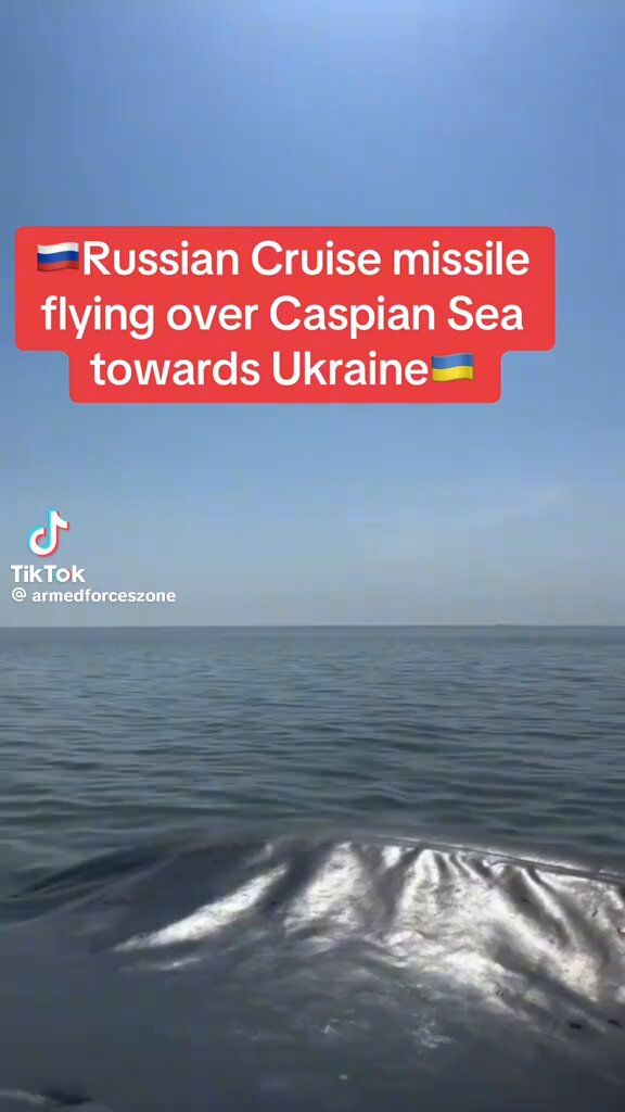 🇷🇺Russian Cruise Missiles Flying over Caspian towards Ukraine 🇺🇦 Don’t Mess With Russia 🇷🇺