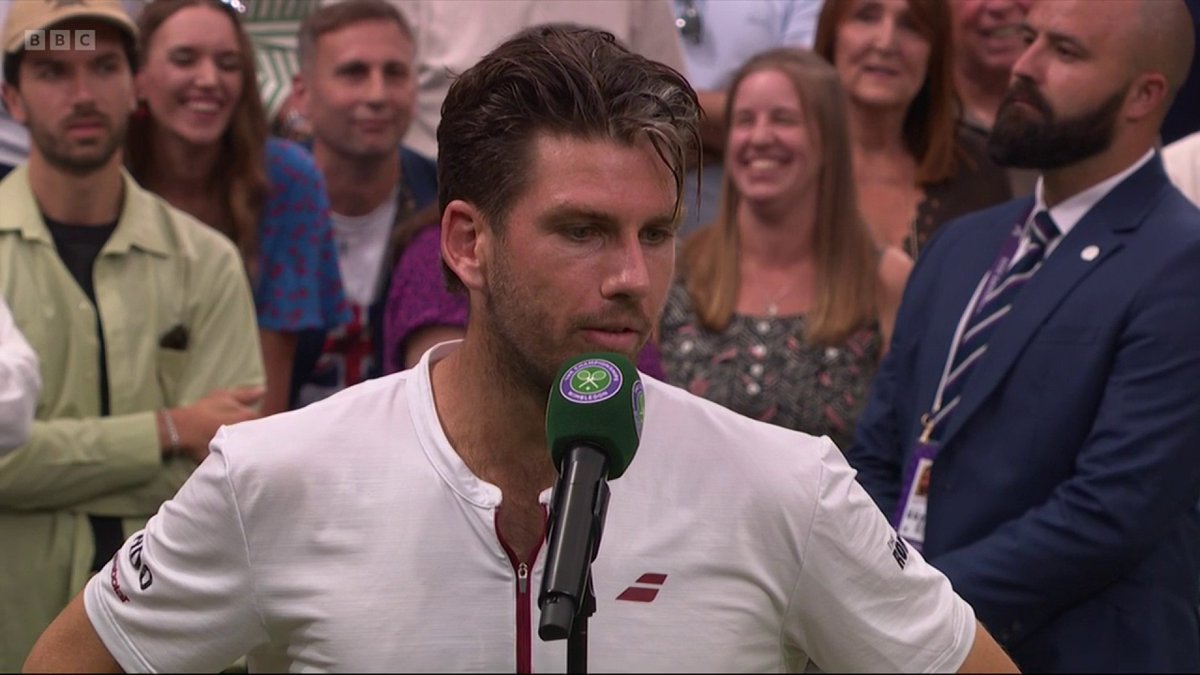 "He said I was a little bit vocal but that is my energy!" 🔋 Cam Norrie explains what Nicolas Jarry said to him post-match 💬 #Wimbledon