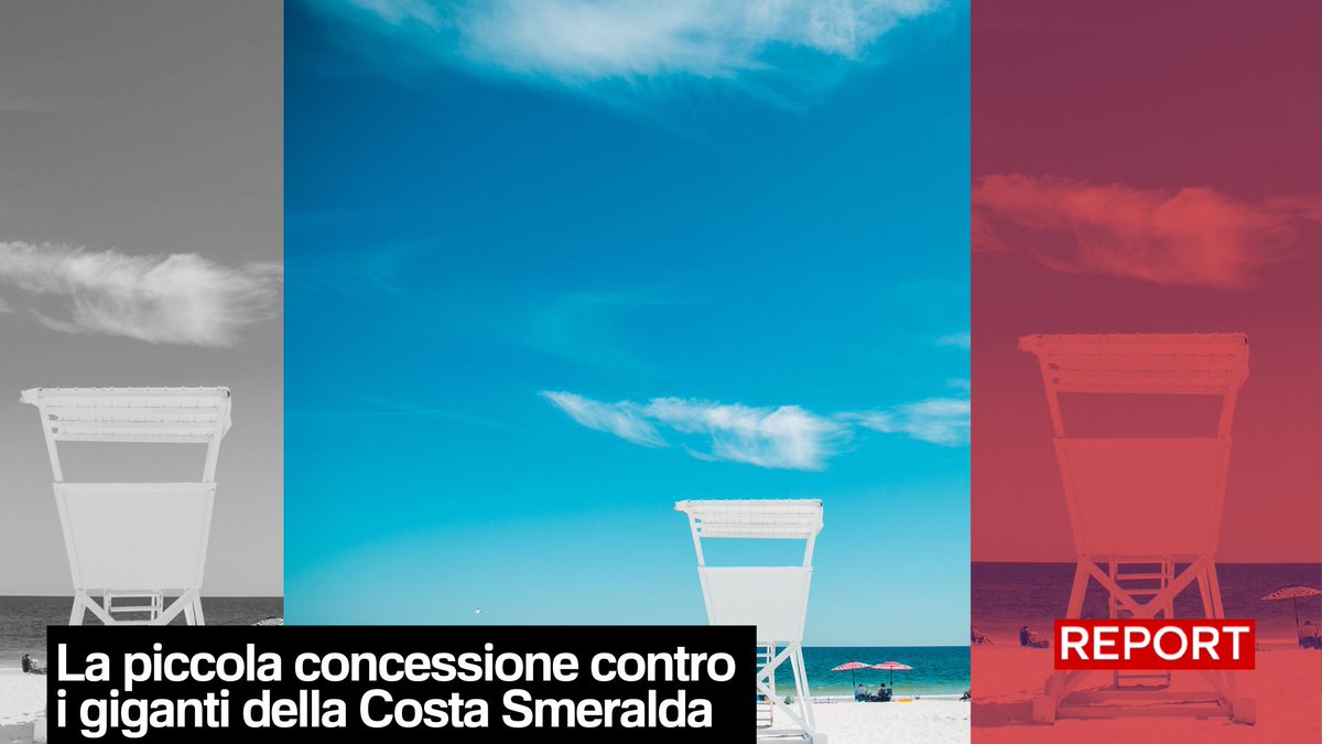 Francesco Gambella si è trasferito qui in Sardegna e gestisce una piccola concessione da appena 40 ombrelloni. I suoi guadagni sono ben lontani da quelli milionari delle multinazionali Segui #Report ora in diretta su #Rai3👇